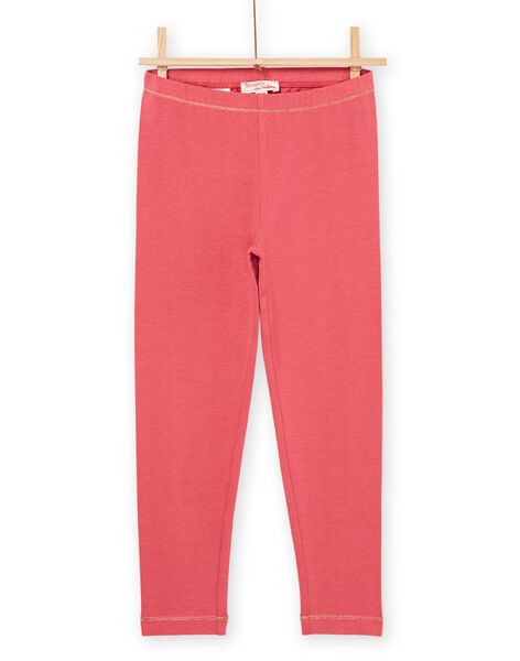 Pink plain leggings PYAJOLEG4 / 22WI01D1CALD305