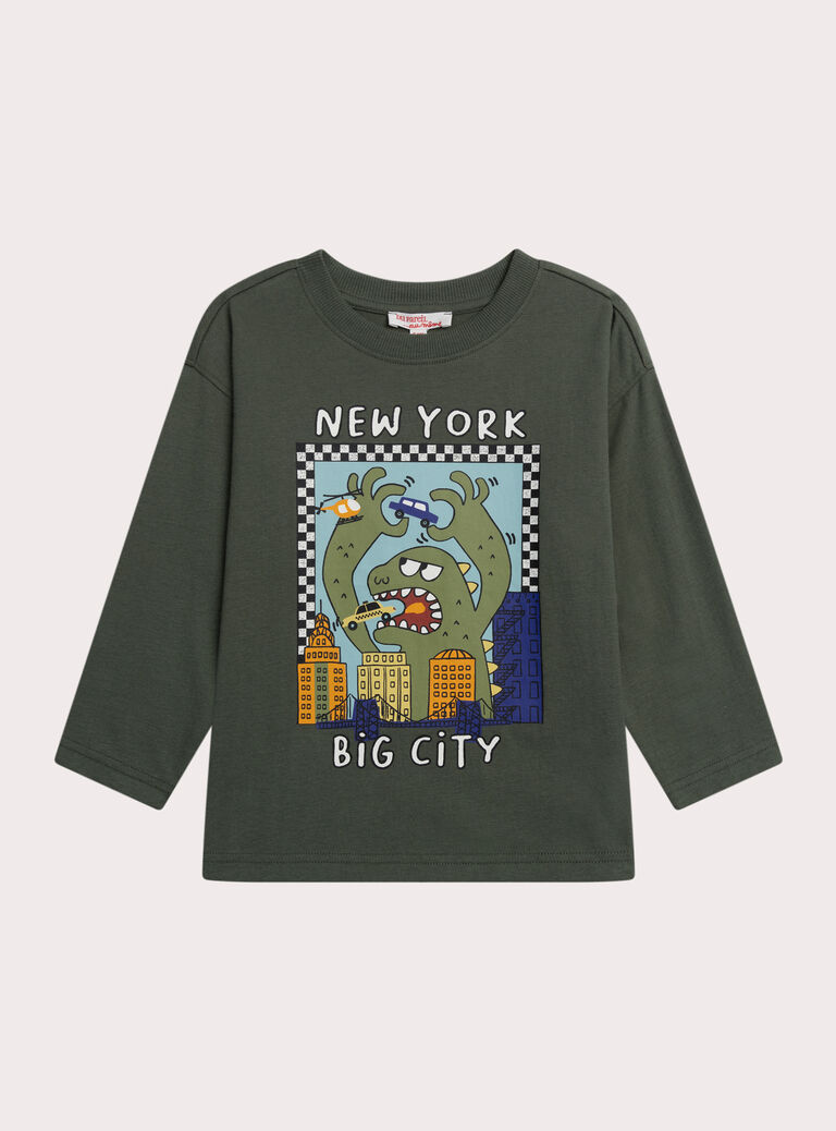 Green TEE SHIRT LS XOCOTEE3 / 25W902O3TMLG608