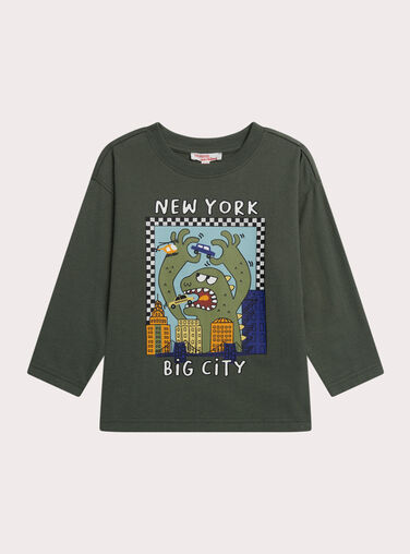 Green TEE SHIRT LS XOCOTEE3 / 25W902O3TMLG608