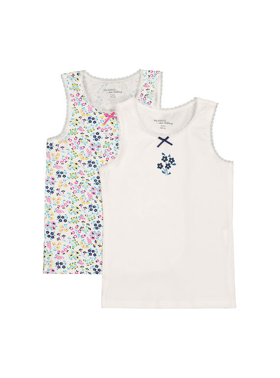 Pack of girls' vests FEFADELIB / 19SH1151HLI099
