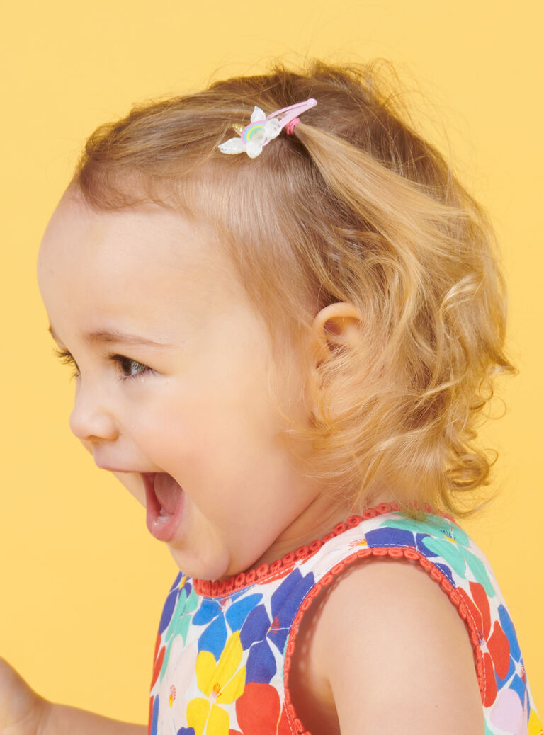 Set of 4 fancy barrettes child girl NYAJOCLIC15 / 22SI01B3BRT957