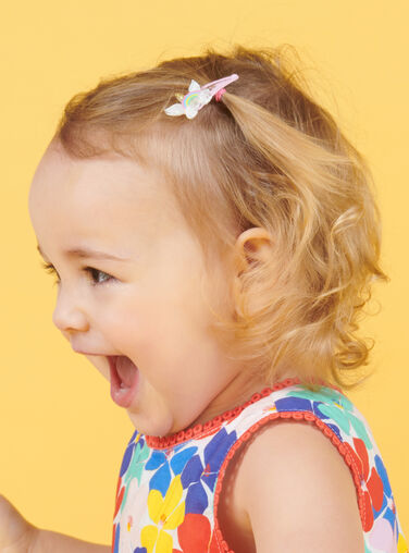 Set of 4 fancy barrettes child girl NYAJOCLIC15 / 22SI01B3BRT957