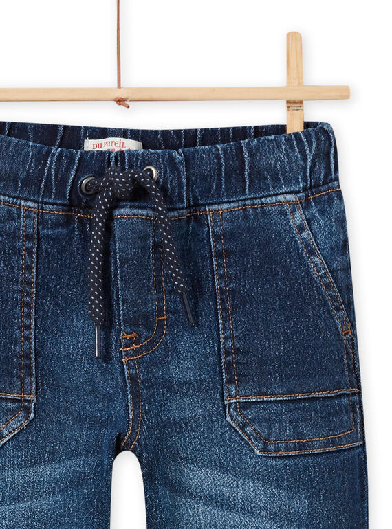 Baby Boy Fleece-Lined Regular Jeans MOPLAJEAN / 21W902O1JEAP274