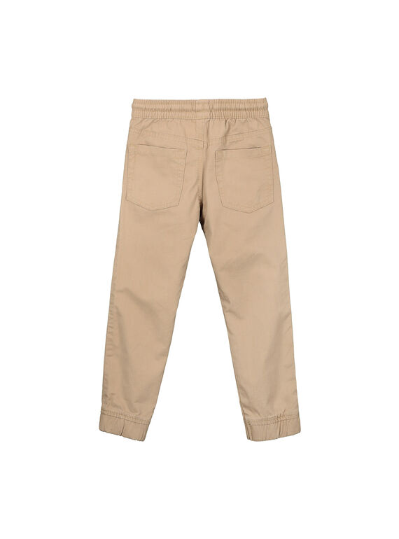 Boys' beige canvas trousers FOJOPANT4 / 19S90238D2BI807
