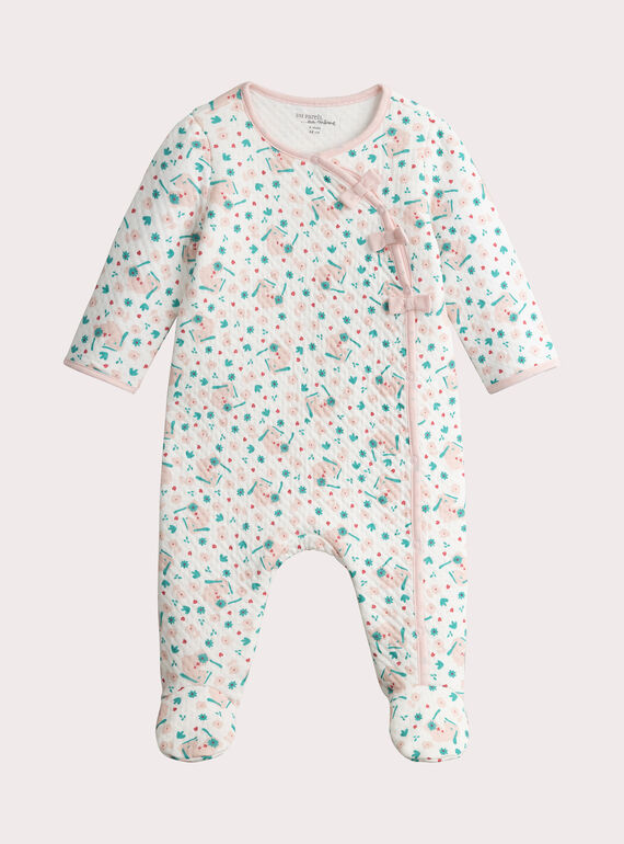 Fancy tubic sleepsuit for baby girl VEFIGREAOP / 24WH1372GRE001