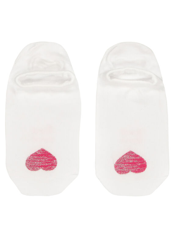 Girls' heart socks FYAJOCHO7B / 19SI01G4SOQ000
