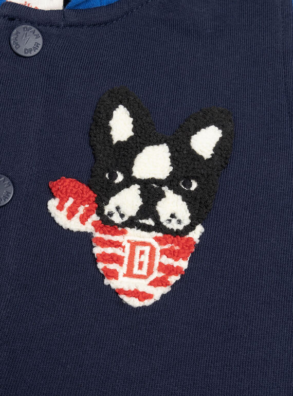Dog design varsity-style jacket in three colours WOKAGIL / 25S90231GILC243