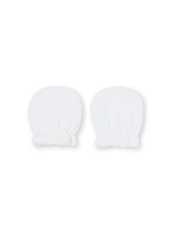 White jersey birth gloves LOU1GAN / 21SF42H1GAN000