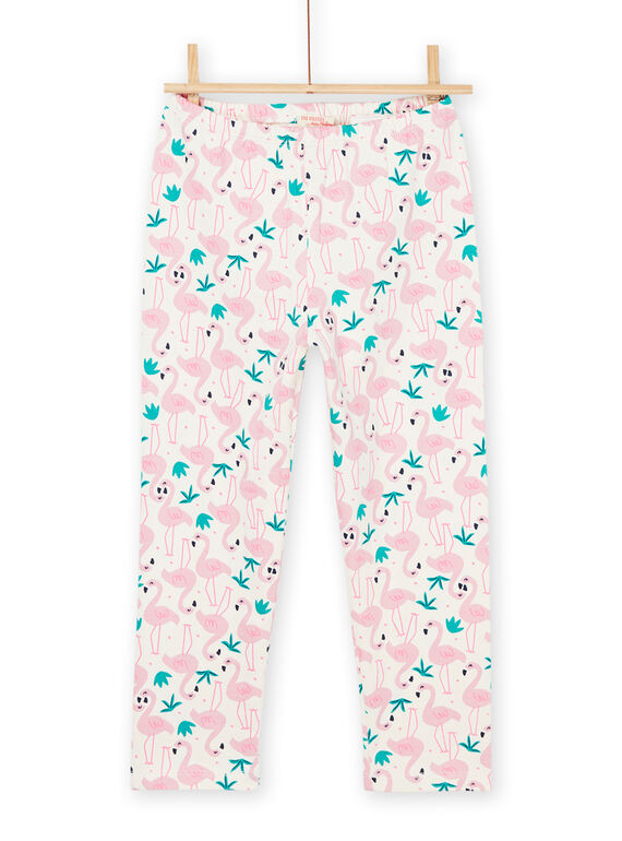 Pink t-shirt and trousers with pink flamingo print and design REFAPYJFLA / 23SH11D2PYJ003