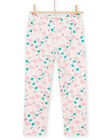 Pink t-shirt and trousers with pink flamingo print and design REFAPYJFLA / 23SH11D2PYJ003