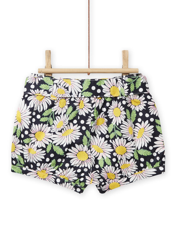 Baby girl floral print shorts and belt NISOSHO / 22SG09Q1SHO001
