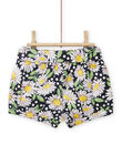Baby girl floral print shorts and belt NISOSHO / 22SG09Q1SHO001