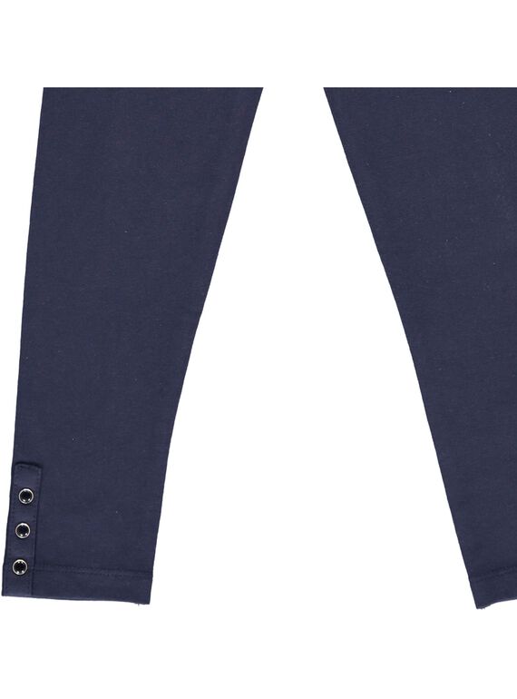 Girls' plain leggings CYAJOLEG1 / 18SI01R1D26070