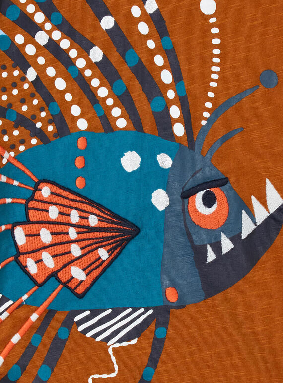 Light brown T-SHIRT KOECOTEE2 / 20W902H2TML804