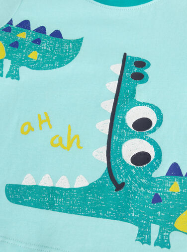 Turquoise TEE SHIRT LS WUBOTEE2 / 25SG10R1TMLC216