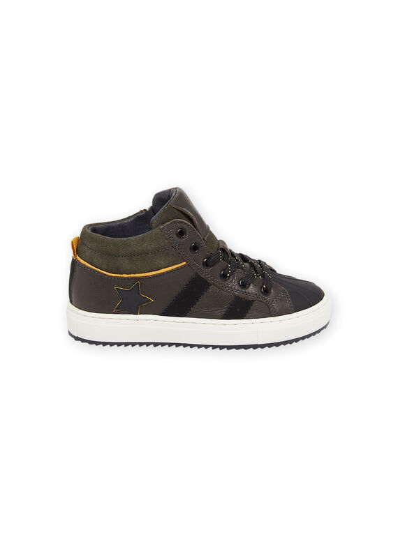 Leather high top sneakers POBASKAKI / 22XK3681D3Q604