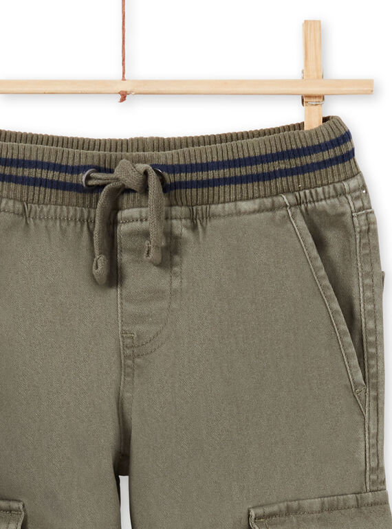 Boy's khaki pants MOJOPAMAT2 / 21W90224PANG631