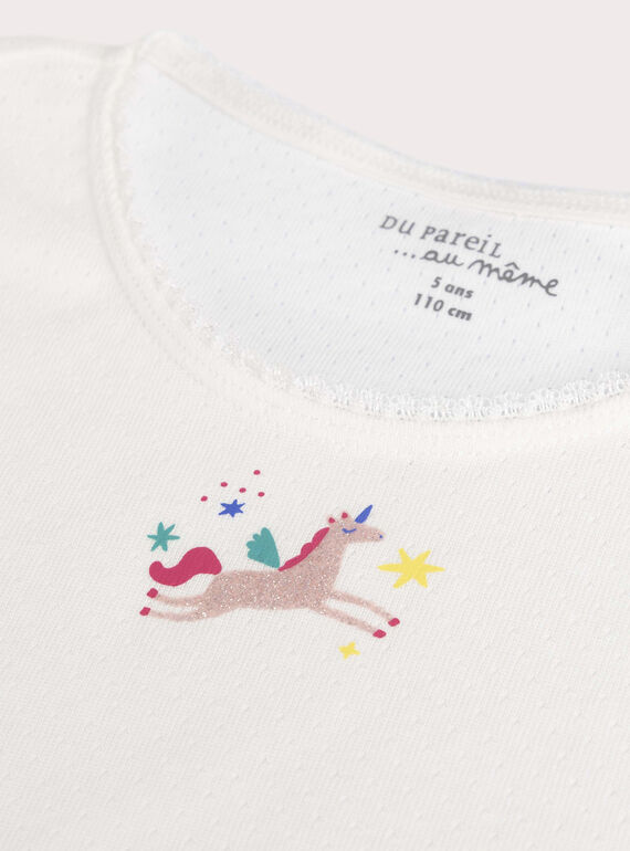 Set of 2 unicorn pattern tank tops for girls  VEFATDEBUNI / 24WH1181HLI001