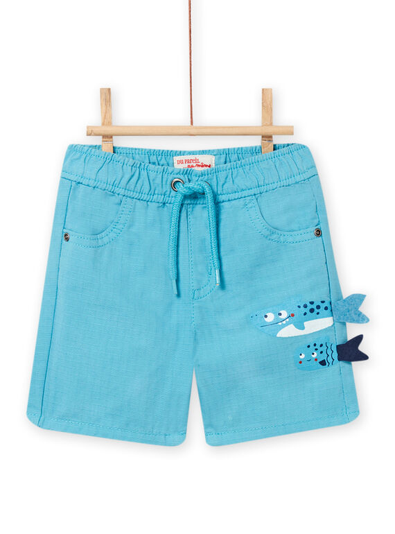 baby boy Caribbean blue Bermuda shorts NUFICBER1 / 22SG10U3BERC242