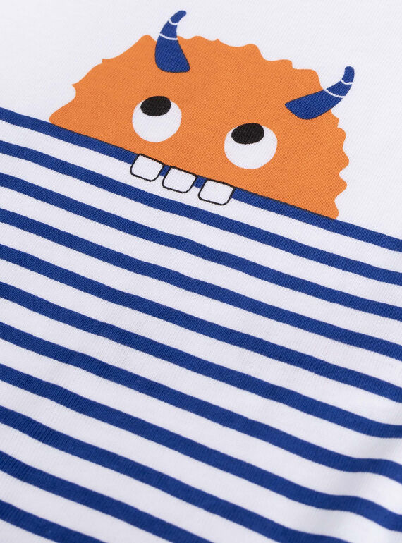 Set of 2 long-sleeved bodysuits with monster pattern for baby boy  VEGABODMON / 24WH1482BDL000