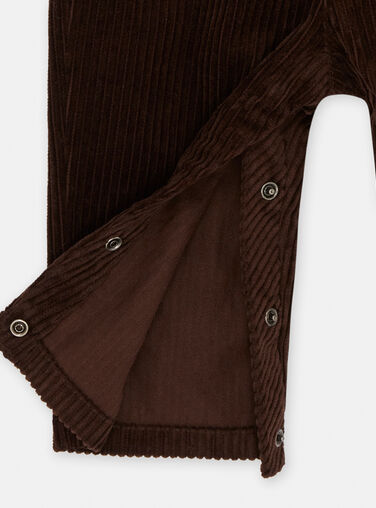 Baby boy long brown overalls SULOSAL / 23WG10R1SAL814