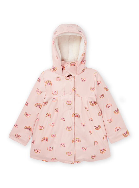 Rainbow print hooded coat PALEOIMPER / 22W901F2IMPD319