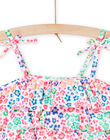 Multicoloured swimming costume top and panties with floral print. RYABIK1 / 23SI01R1MAI000