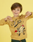 Boy's mustard T-shirt MOMIXTEE3 / 21W902J5TMLB101