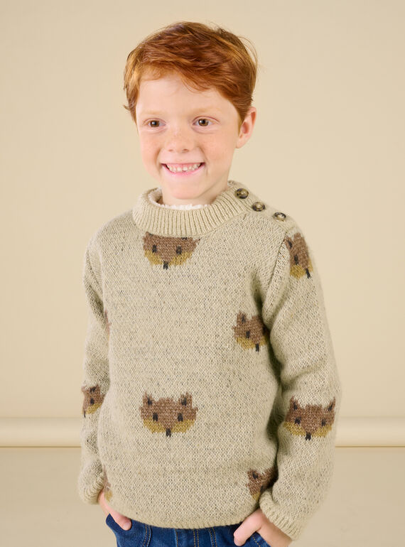 Fox print sweater POPRAPUL / 22W902S1PUL008
