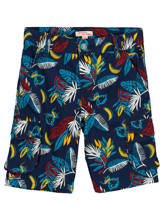 Boys' fancy shorts with pockets FOTUBER5 / 19S902F5BER070