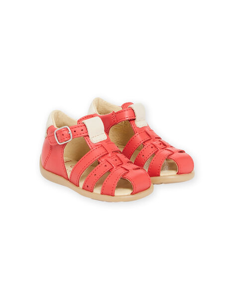 Red sandals baby boy NUSANDSAPHIR / 22KK3846D0E050