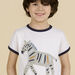 White zebra T-shirt child boy