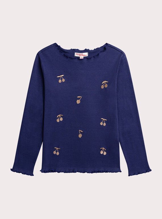Blue TEE SHIRT LS XABLUTEE1 / 25W901N3TML703