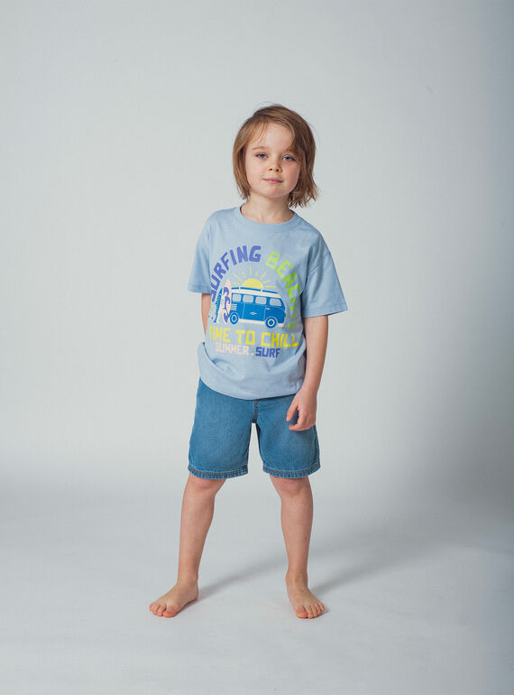 Blue TEE SHIRT SS WOTATI4 / 25S902U4TMCC218