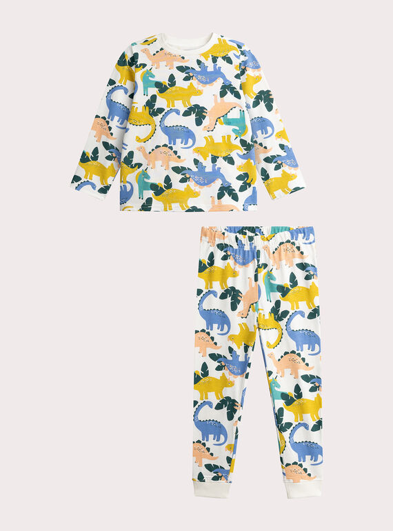 Mixed pajamas with dinosaur pattern for children VEGOPYJMIX3 / 24WH1264PYJ001