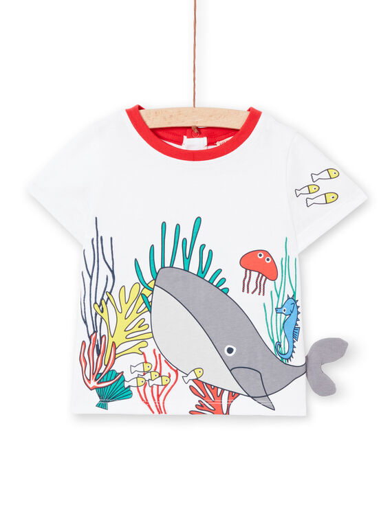 T-shirt ecru baby boy LUVITI1 / 21SG10U3TMC001