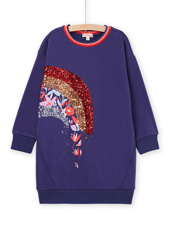 Sequined rainbow sweater dress RAPUROB2 / 23S901L2ROB703