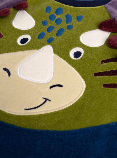 Dinosaur animation velvet pajamas for boys  VEGOPYJTRI / 24WH1292PYJC210