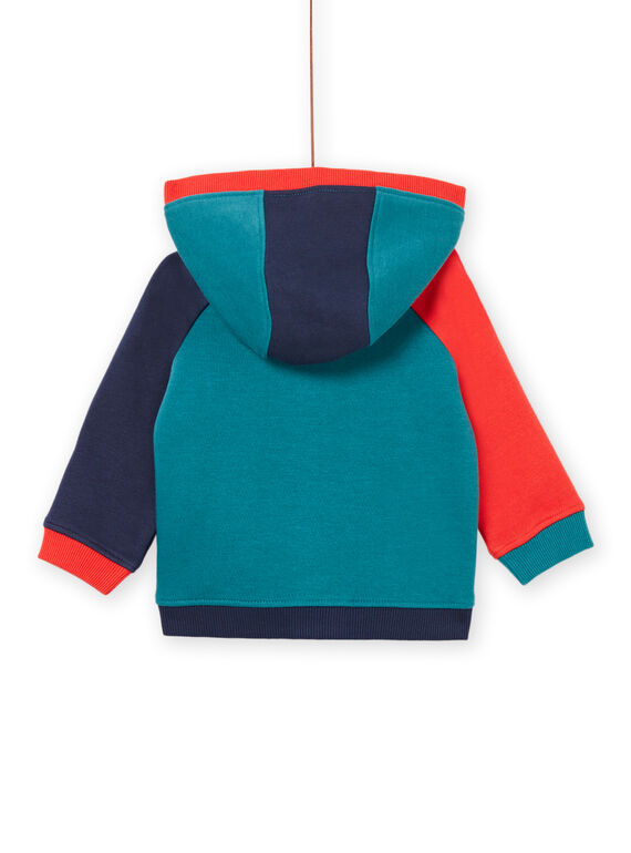 Multicolored hooded vest PUPRIGIL / 22WG10P1GIL060