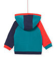 Multicolored hooded vest PUPRIGIL / 22WG10P1GIL060