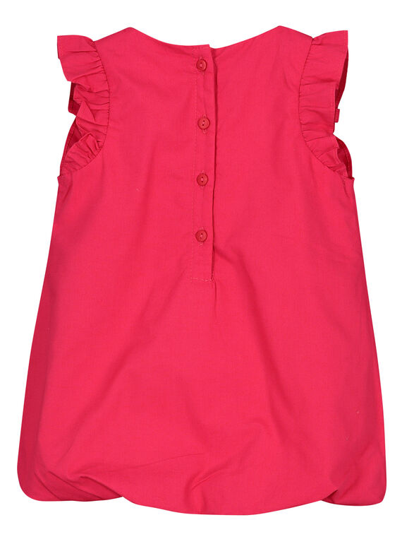 Baby girls' bouffant poplin dress FIYEROB3 / 19SG09M3ROB304