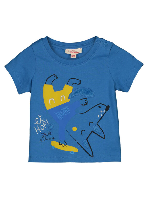 Baby boys' printed short-sleeved T-shirt GUBLETI / 19WG1091TMCC232