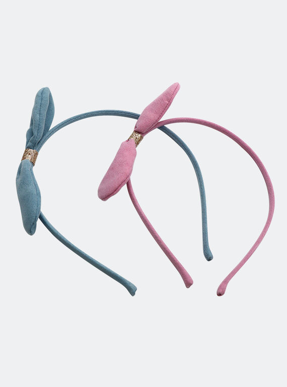 Set of 2 assorted headbands for girls PYAJOSERR3 / 22WI01H4TET205