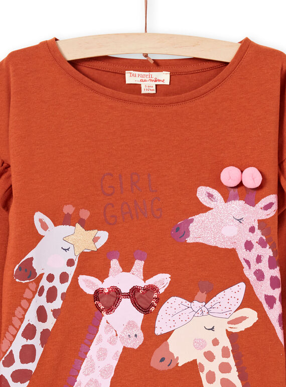 Baby Girl Caramel T-Shirt MACOMTEE3 / 21W901L2TML420