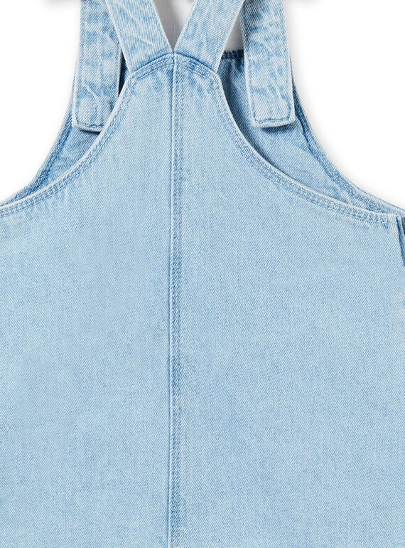 Girl's baby jeans overalls dress LICANROB1 / 21SG09M1ROBP272