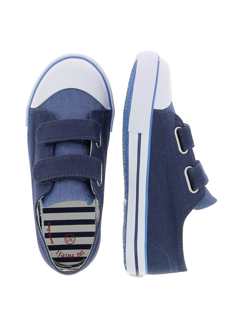 Boys' canvas trainers CGVELRAY / 18SK36O1D16070
