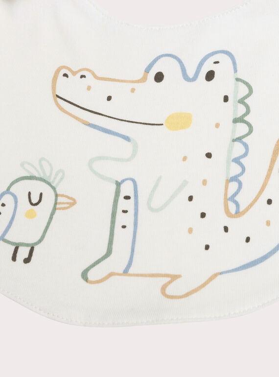 Pack of three zebra design bibs WOU1BAV2 / 25SF4171BAV005