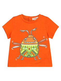 Baby boys' insect short-sleeved T-shirt FUYETI1 / 19SG10M1TMC400