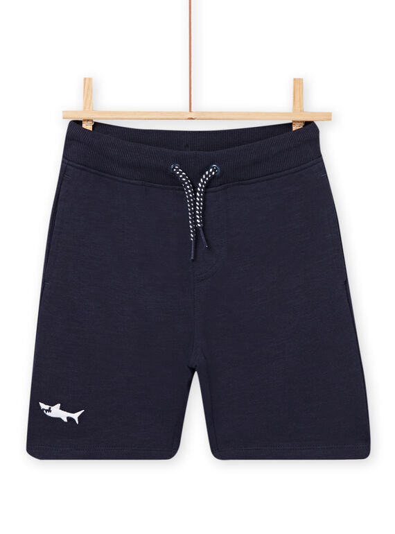 Child boy's midnight blue Bermuda shorts NOJOBER1 / 22S902C8BER705