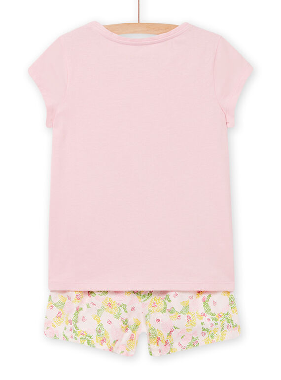 Pink pajama set child girl NEFAPYJTOU / 22SH11HCPYJD328